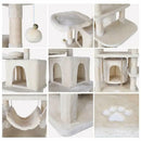 Cat Tree 170cm Tower Condo Furniture Scratch Post for Kittens Pet House Play for Indoor Cats, Plush Multi-Level Cat Condo