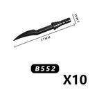 Medieval MOC Weapon Figure Accessories Building Blocks Soldiers Sword Shield Bow Arrow Trident Hammer Axe Spear Brick Kid Toy
