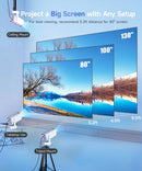 The Pocket Cinema | Android 14 Portable Projector (290 ANSI, Auto Keystone)