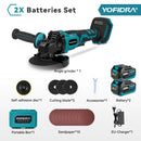 YOFIDRA M14 125mm Brushless Angle Grinder 2000W Cordless Grinding Machine Cutting Home DIY Power Tool For Makita 18V Battery Pin