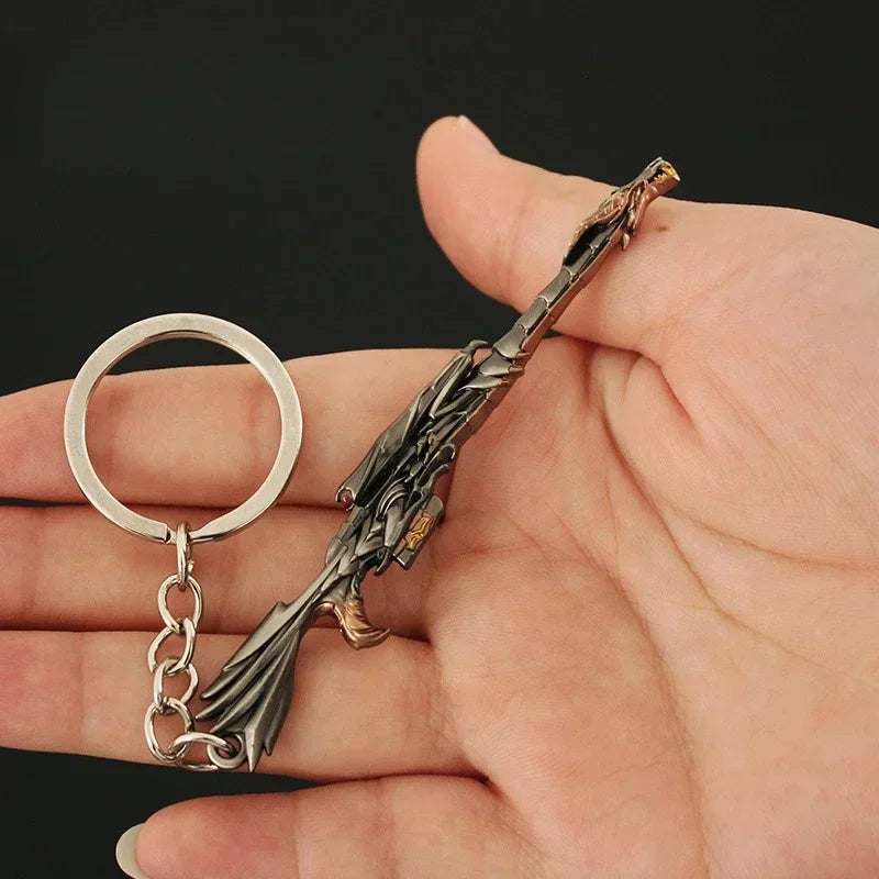 Valorant Weapon Keychain Reaver Karambit Vandal Prime Champions Skins Samurai Sword Pocketknife Weapon Model Gifts Toys for Boys