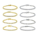 Various Shaped Geometric Bezel Cubic Zirconia 5A CZ Tennis Chain Bracelet Classic Fashion Women Jewelry
