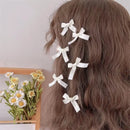 6pc Mini Bow Hair Clips Hairpin for Women Girls Kids Crab Headband for Party Wedding Hair Accessories Headwear Ornament