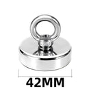 D16~D42mm Super Strong Neodymium Fishing Hook N52 Heavy Duty Rare Earth Neodymium with Countersunk Hole Eyebolt Salvage Magnetic