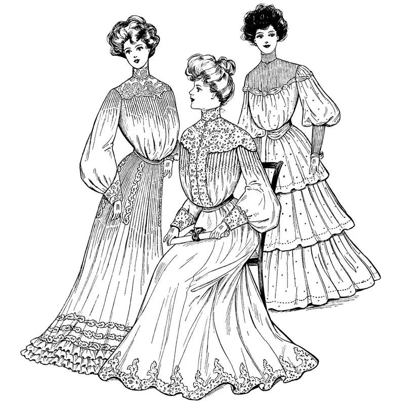 2022 New 10x10 Retro Easter Clear Stamps Girls Stamps Tie Child Bunny Lady Card Crafts No Metal Cutting Dies Scrapbooking