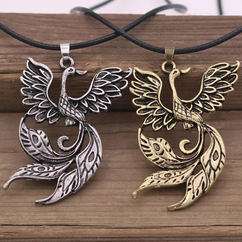 Phoenix Bird Pendants for Necklace Punk Vintage Angel Wings Women and Men DIY Making Jewelry Charms Handmade Pendant Party Gifts