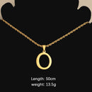 Initial Necklace for Men Women Boys Girls, 18K Gold Plated 26 Letters Pendant Necklace, Personalized Jewelry Father's Day Gifts