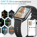 Touch Screen Sports Smart Watch With Make/Answer Call,Message Alerts,Fitness Tracking,Voice Assistant Smart Watch For Women/Men
