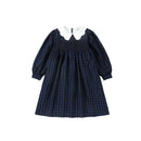 AP Heirloom Collection 2025 Autumn Girls and Boys Clothes Grid Dress Kids Suits Baby Romper Modal Moc Neck Velvet Blazer,