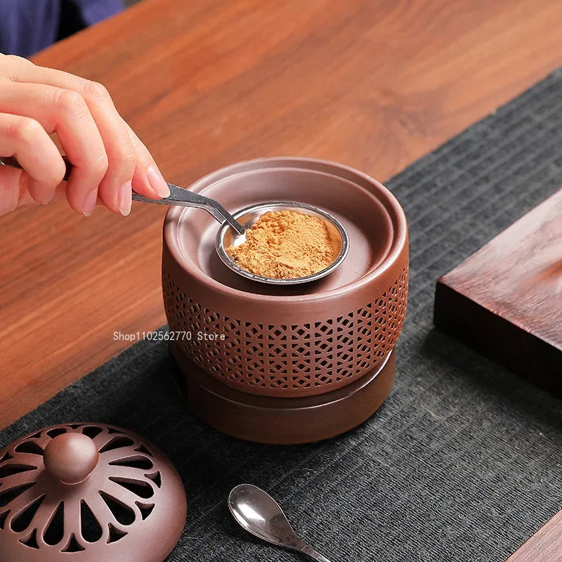 Ceramic Electric Incense Burner Home Indoor Timing Temperature Control Incense Burner Point/seal Incense Powder Heating Tools