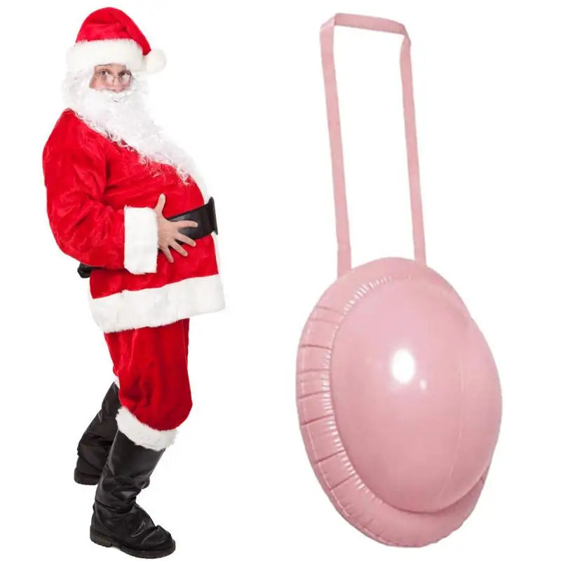 Fake Santa Claus Belly Fake Pregnant Belly Inflatable Belly Costume Christmas Play Playing Santa Halloween Cosplay Dress Party