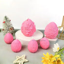 Easter Day Gift Egg Candle Making Silicone Mold Festival Embossed Butterfly Eggs Resin Epoxy Mould Carved Rose Soap Wax Tools