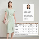 AMII Minimalist Summer Casual Dress for Women 2025 Solid Round Neck Sleeveless Dresses Lady Fashion Slim Straight Skirt 12512031