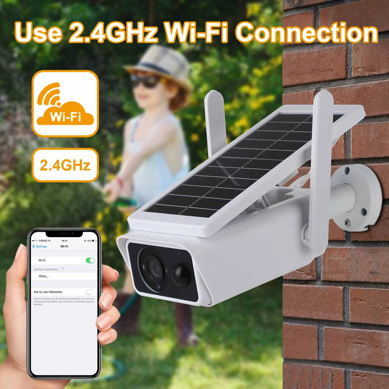 4K 8MP Wifi Solar Camera Wireless Battery Powered Outdoor 4MP IP Camera IP66 PIR Video Surveillance Security Bullet Cameras