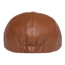 Retro Octagonal Leather Hat Autumn Men's Beret Elegant Fashion Cap Snapback Caps for Men Women