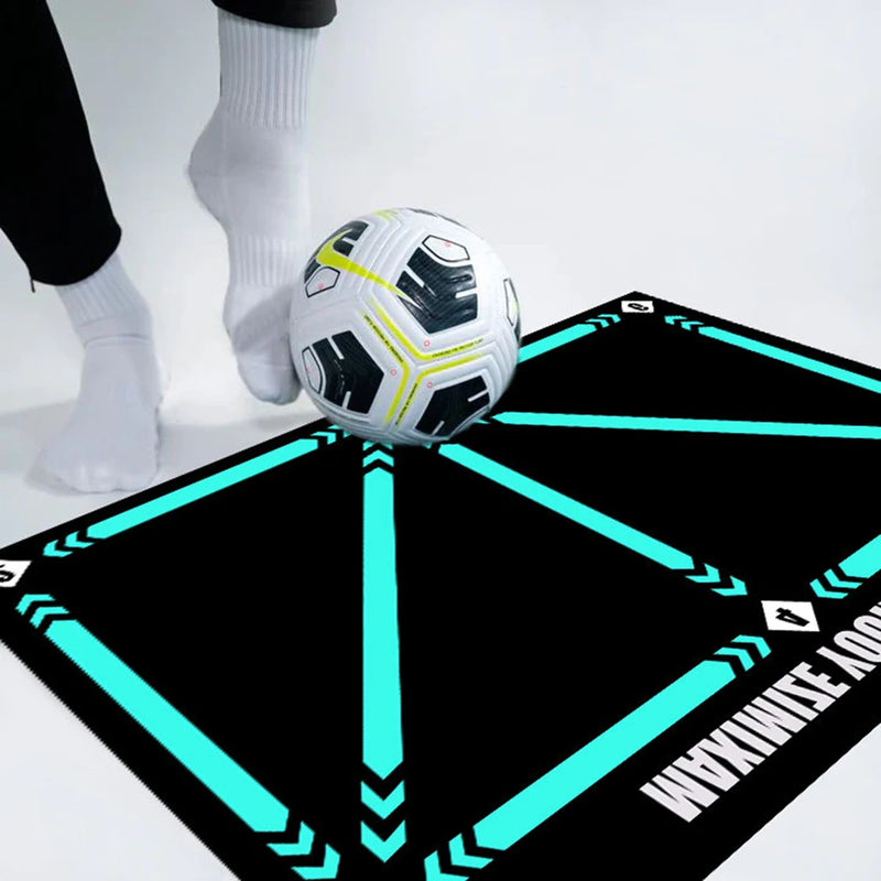 Football Training Mat Non Slip Foldable Kids Adult Dribble Training Mat Football Training Floor Mat Football Playing Accessories