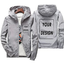 Custom Brand Logo Autumn Jacket Men Waterproof Warm Windbreaker Casual Clothing Big Size 7Xl Men Green Black Red Jacket Outdoor