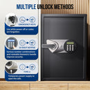 SF0605 19.69 Inch Fingerprint Locks Safe 1.8Cub Large Capacity Store Deposit Box Smart Home Office Safe