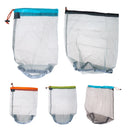 Portable Travel Camping Sports Ultralight Mesh Storage Bag Stuff Sack Drawstring Bags Laundry Cloth Pouch Traveling Organizer