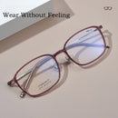 YIMARUILI Ultra-light Fashion TR90 Eyewear Men Pure Titanium Decoration Retro Round Optical Prescription Eyeglasses Frame Women