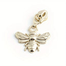 5PCS Dragonfly Bee Wallet Cosmetic Bag Pull Tab Slider Pencil Case Coat Messenger Bag Metal Insect Zipper Fashion Cute Pendant