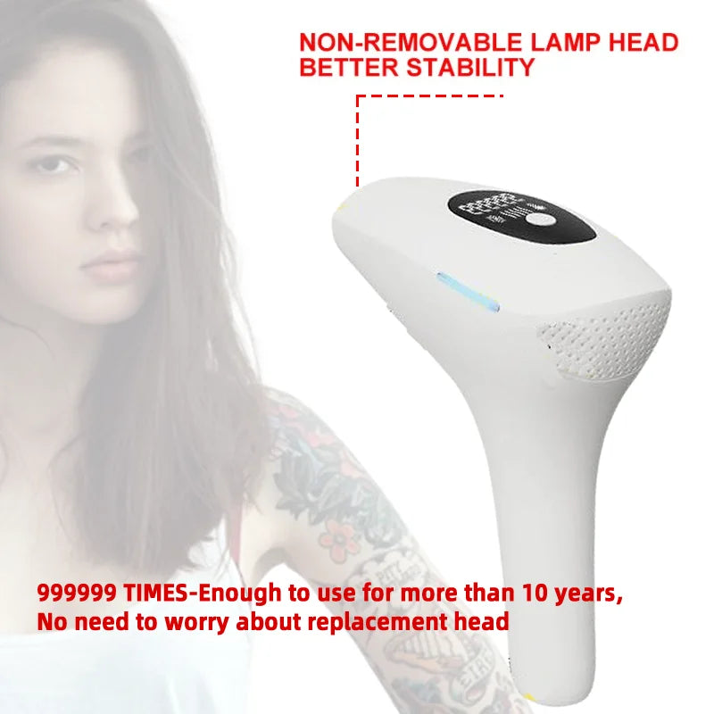 Professional Women Laser Hair Removal IPL Epilator Female Pulsed Light Electric Depilatory Device For Facial Body Bikini