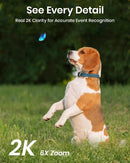 AOSU 3MP Wireless Camera System 2 Cam Wiress Kit 5200mAh Battery Color Night Vision Two-way Audio CCTV Camera Set