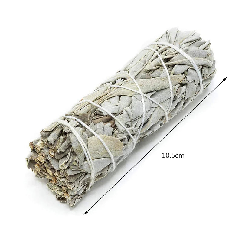 40-1PC Natural White Sage Bundle Smudge Sticks California Pure Leaf for Spiritual Home Cleaning Sage Incense Sticks Purification