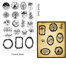 1pc Forest Clear Stamps Forest Sun Moon Cloud Trees Transparent Silicone Stamp Rubber Stamp for Scrapbooking4.3 x 6.3 x 0.1 Inch