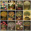 GATYZTORY Classical Painting By Numbers Flowers Coloring By Numbers For Adults Canvas Painting Diy Crafts Wall Art Pictrue Paint