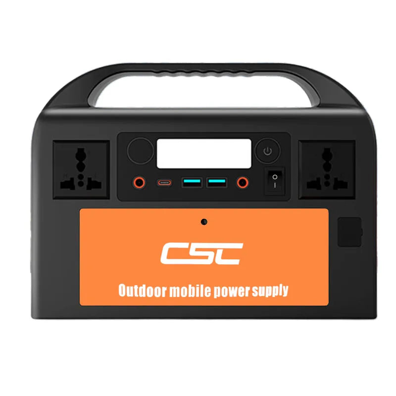 CSC Solar Generator 100V to 240V AC 500W Portable Power Station 220V Emergency Power Supply electric station for home