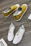 Comemore Summer Leather Women Casual White Vulcanized Shoes Sneakers Comfortable Flats Fashion 2022 Women's Slip-on Shallow Shoe
