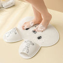 Cute Shower Foot Scrubber Mat Household Creative Feet Scrubber Mat Hands-Free Non-Slip Foot Massage Scrubber Foot Cleaner