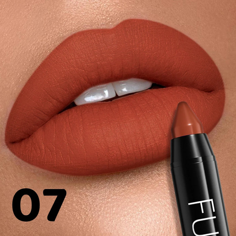 16 Color Nude Brown Lipliner Pen Waterproof Lipstick Sexy Red Matte Contour Lip Tint Lasting Lips Korean Makeup product lipgloss