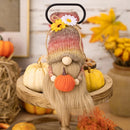 Fall Gnome Pumpkin Sunflower Swedish Nisse Elf Dwarf Plush Ornaments Decorations For Home Party Autumn Thanksgiving Decor Gift