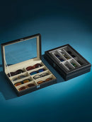 Hochwertiges PU-Leder Brillenetui Großes Fassungsvermögen Sonnenbrille Herren Sonnenbrille Damen Myopie-Brillenetui Schmuck-Displaybox