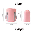 Travel Camping Foldable Basin Washbasin Bucket Bathroom Folding Basin Foot Bath Sink Foot Soak Bag Folding Foot Bath Bucket