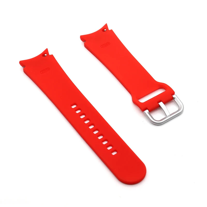 20mm Silicone Strap For Samsung Galaxy Watch 6/5/4 40mm/44mm Original Bracelet For Galaxy Watch 6 Classic 47mm43mm Correa