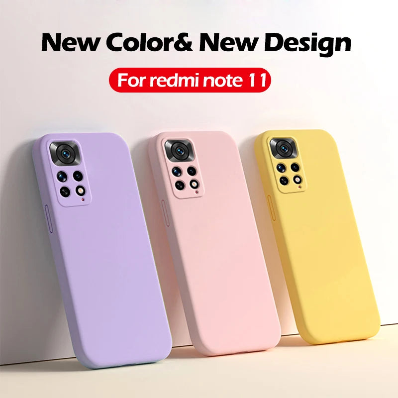 Redmi Note 11 Pro Global Case New Original Liquid Silicone Phone Case For Xiaomi Redmi Note 11 Pro Note11 Pro Plus 5G Soft Cover