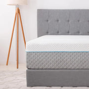 Queen Mattress 14 Inch, Charcoal Gel Memory Foam Mattress Bed in a Box,  Made in USA, Medium Firm, CertiPUR-US Certified, White