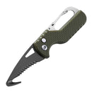 Tragbares Klappmesser Express Paketmesser Geschenk Schlüsselanhänger Gezacktes Hakenmesser Outdoor Camping Handgepäck Überlebenswerkzeug Kartonöffner