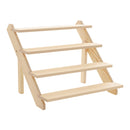Livingandhome 4 Tier Pine Wood Desktop Display Stand, 39cm W x 32cm D x 40cm H
