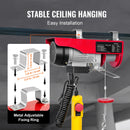 SucceBuy 250kg Electric Hoist Crane Portable Lifter Overhead Garage Winch with Wired/Wireless Remote Control for Car Garage Boat