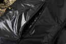 The Obsidian Down | Hand-Crafted Shiny Puffer with White Duck Down Insulation