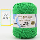 2Pcs Milk Cotton Knitting Yarn Soft Warm Yarn for Hand Knitting Worsted Crochet Threads Wool Line for Handmade