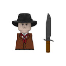 Military War US West Cowboy Figures Building Blocks City Police Detective Army Soldiers Weapons MOC Model Bricks Kids Toys Gifts