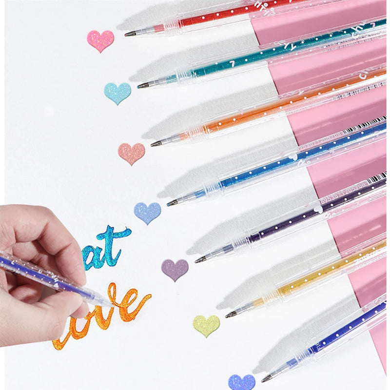 12/18/24/36/48 Pcs/Set Multi-color Erasable Gel Pen Kawaii Pens Writing Creative Drawing Tools Office School Supply Stationery