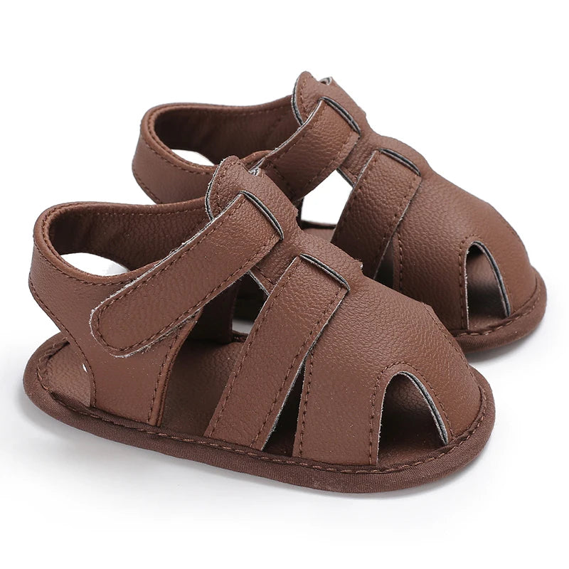 Summer Newborn Baby Fashion Soft Crib Shoes First Walker Anti Slip Sandals Shoes Boy Girl  Prewalker Canvas Casual Shoes 0-18M