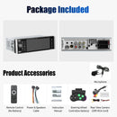 ESSGOO Single 1 DIN Car Stereo Wireless Apple Carplay Android Auto 5" HD ISP Touch Screen Bluetooth USB AUX-IN TF FM Mirror Link