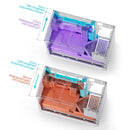 JONSBO D32 PRO Black MATX Desktop Small PC Case Transparent Adjustable Motherboard ATX Power 240 Water-Cooling корпус пк ケース